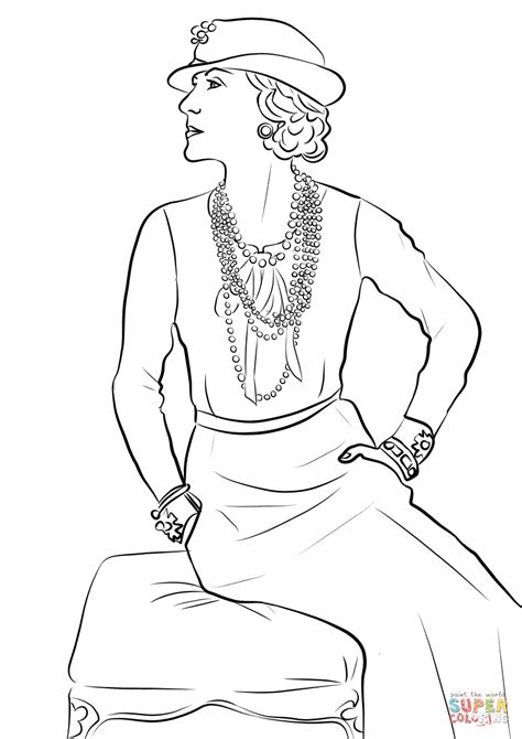 chanel coloring|coco Chanel printable images.